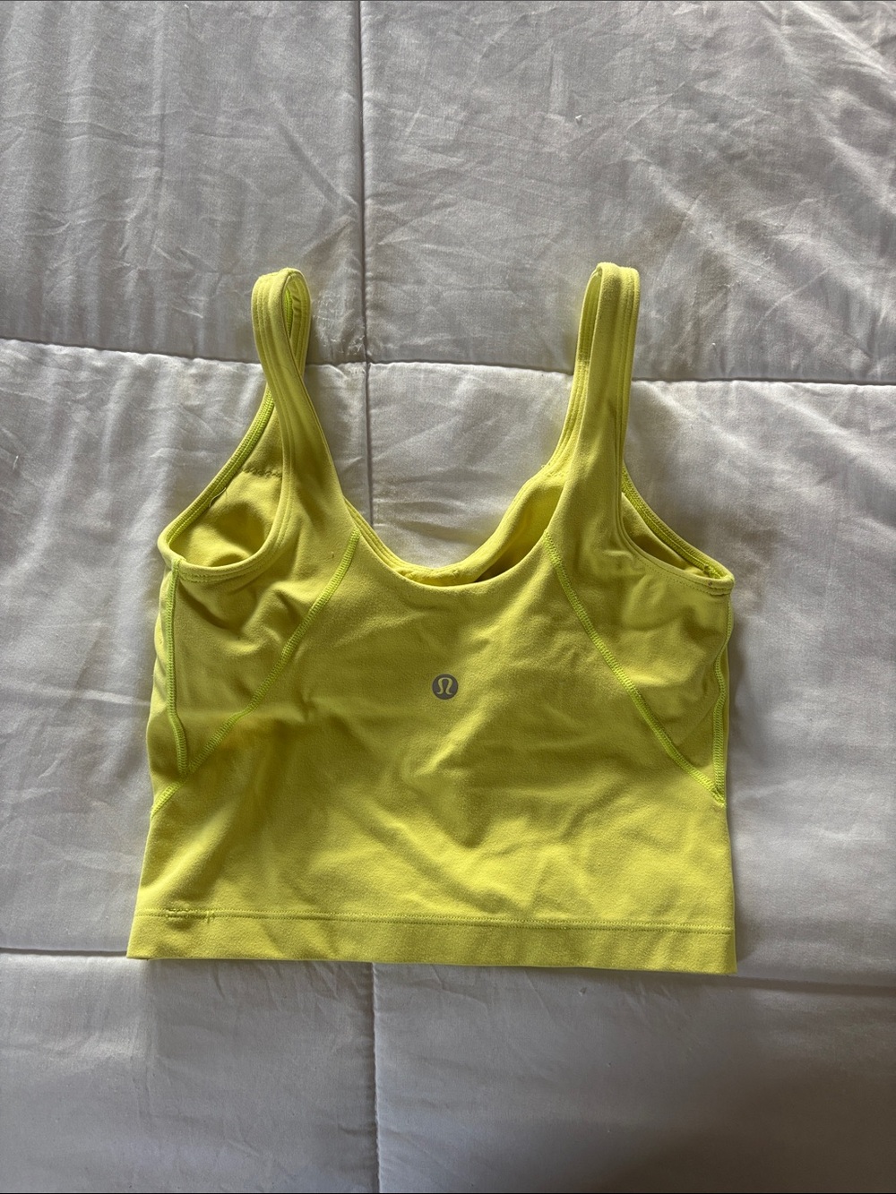 lululemon Align Neon Yellow Scoop Neck Tank